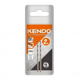 SKI - สกี จำหน่ายสินค้าหลากหลาย และคุณภาพดี | KENDO 10202005 ดอกสว่านเจาะเหล็กสีเงิน 2.0 × 49mm (2 ชิ้น/แพ็ค)